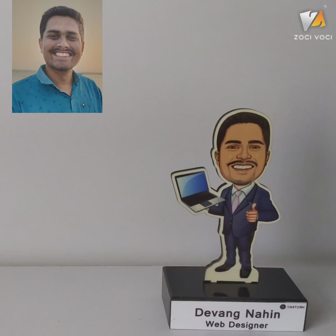 Toony Caricature Standee Unique Corporate Gift for IT Employees & Boss