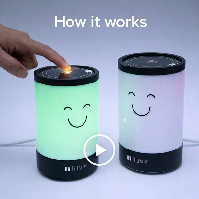 Telepathy Voicy – Long Distance Voice & Light Message Lamps