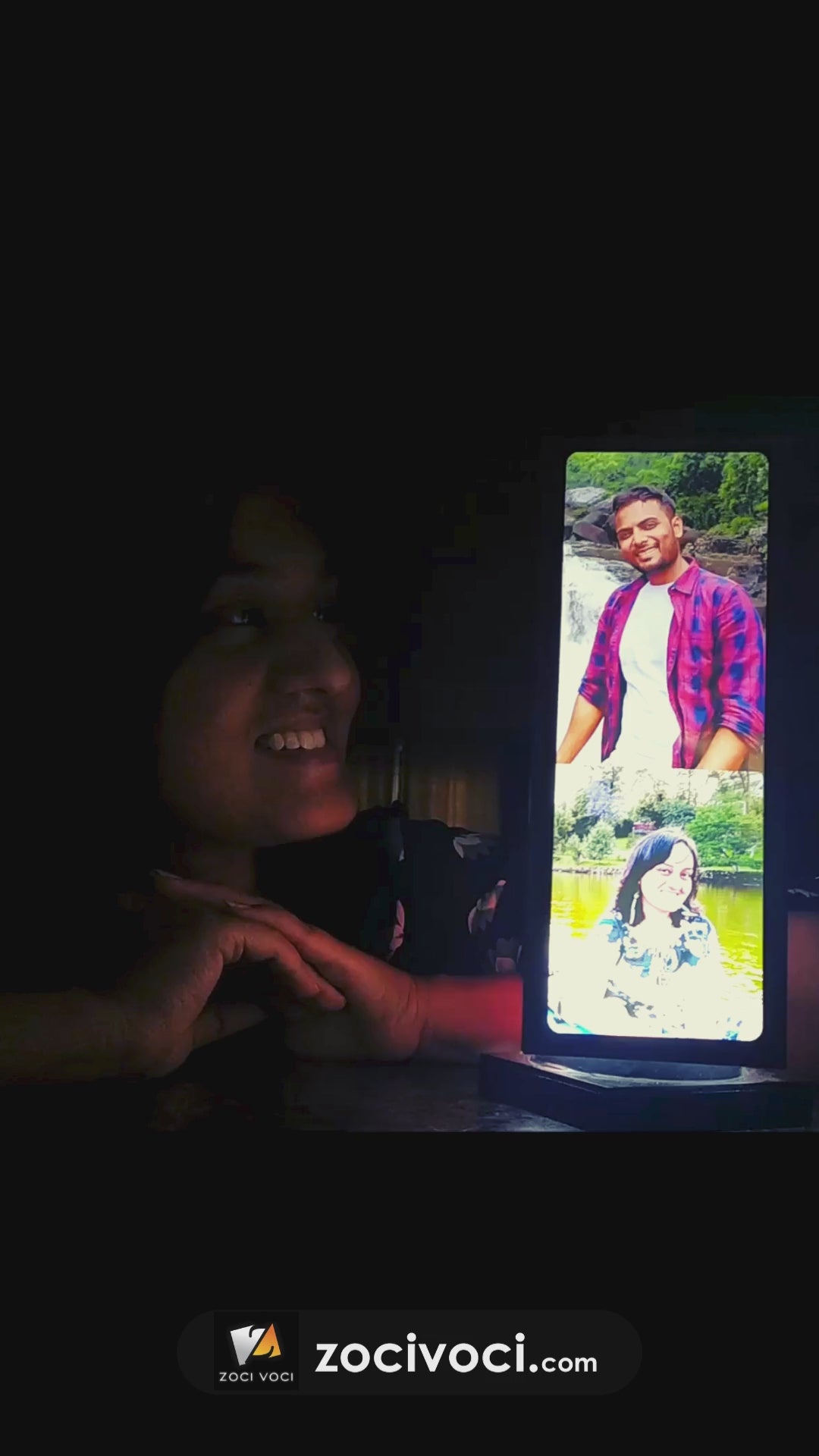 You & I Rotating photo lamp