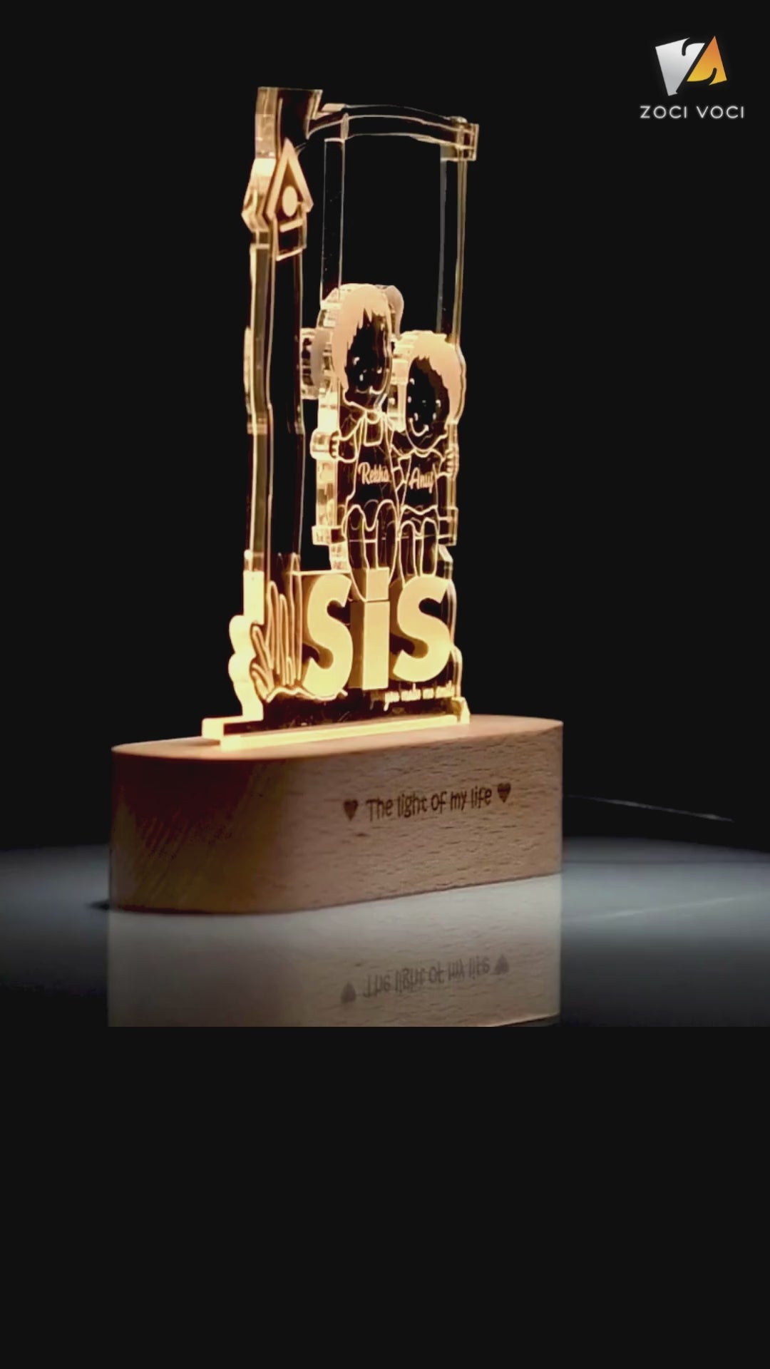 Sister Love - Glowing Lamp