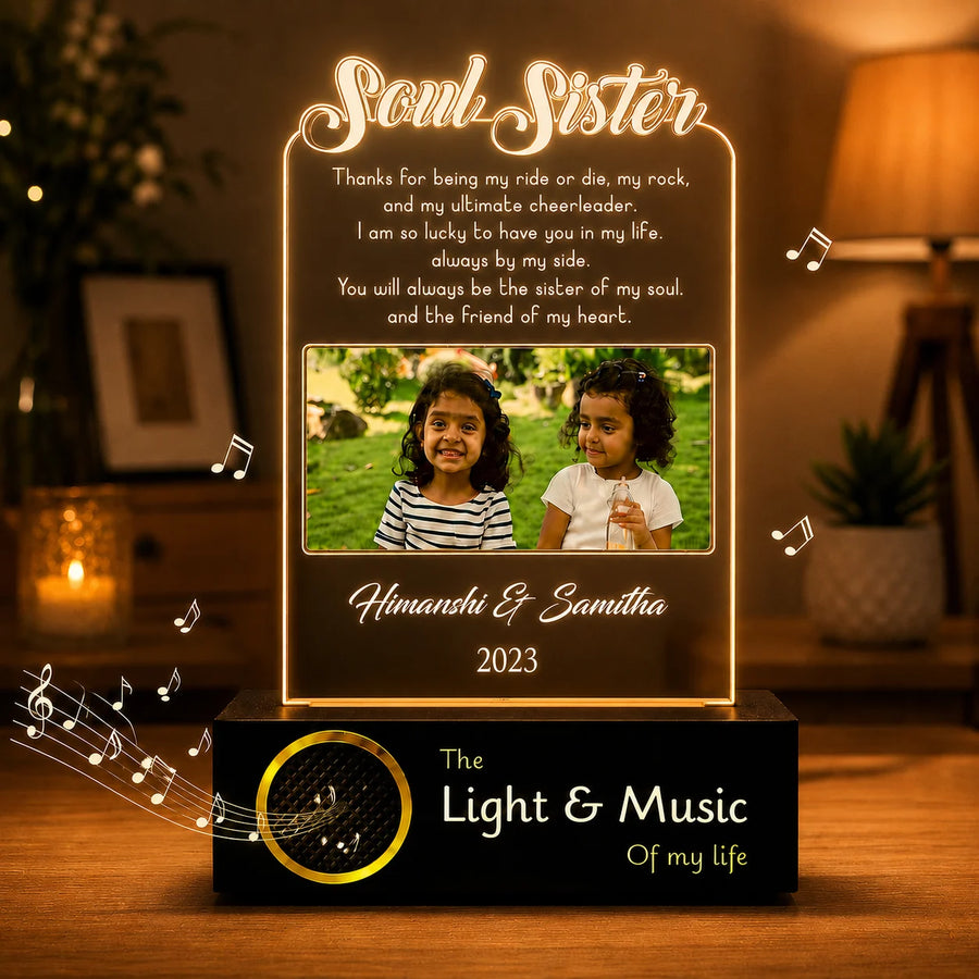 Soul sisters lamp - Gift for sister