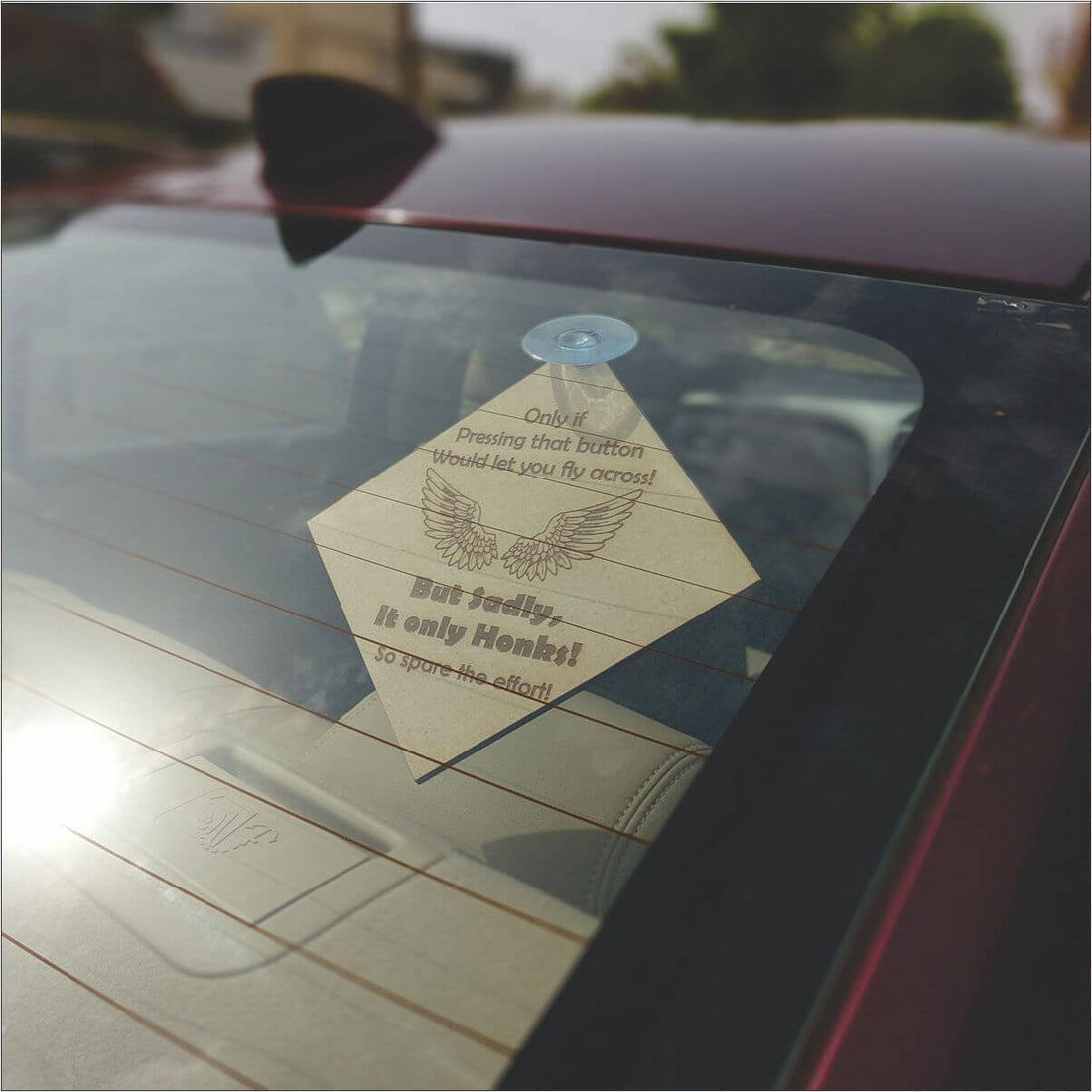 Traffic Gyan - Set of 3 rear glass car accessories