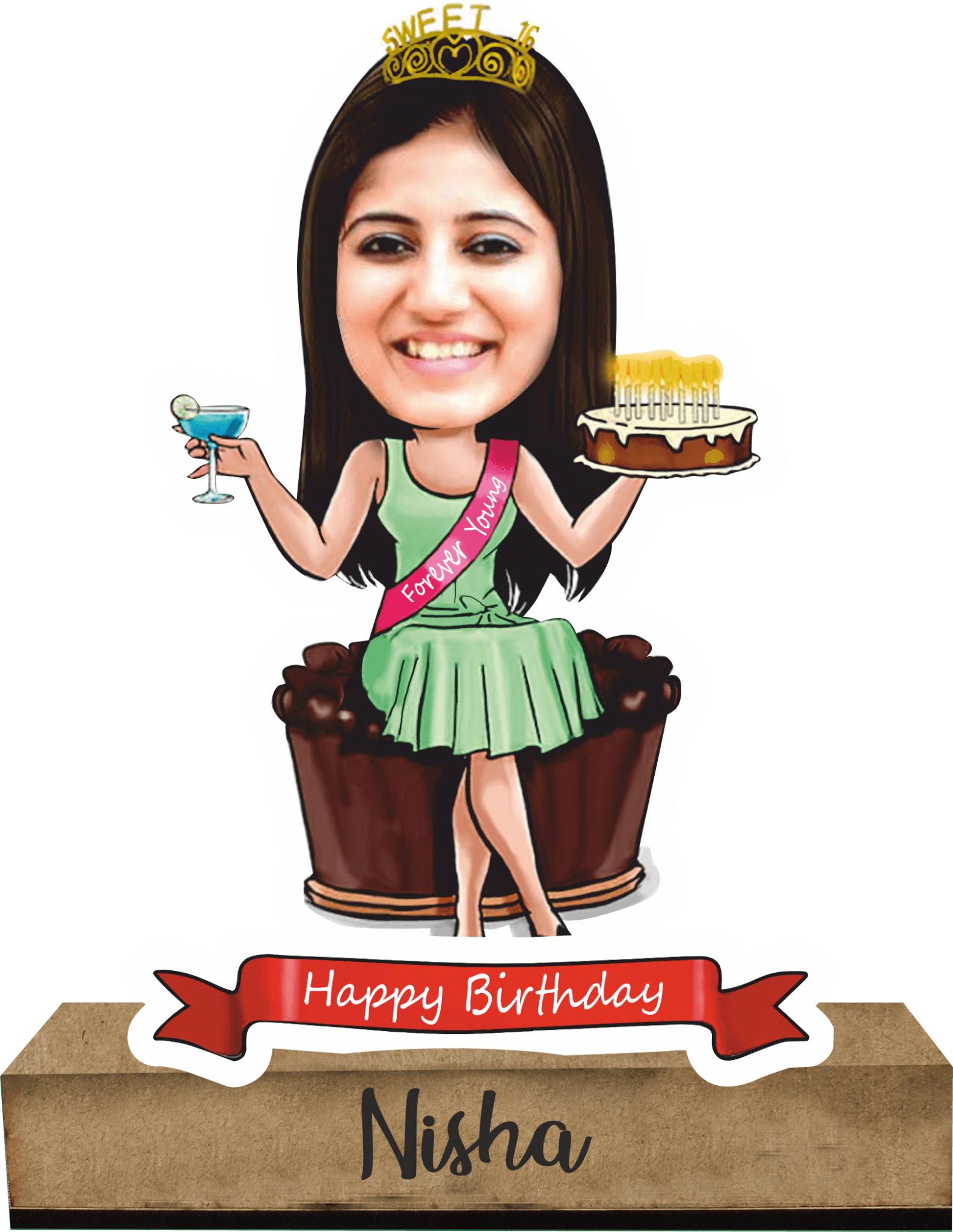 personalized caricature gift for girl