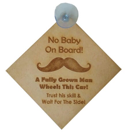 Traffic Gyan - Set of 3 rear glass car accessories