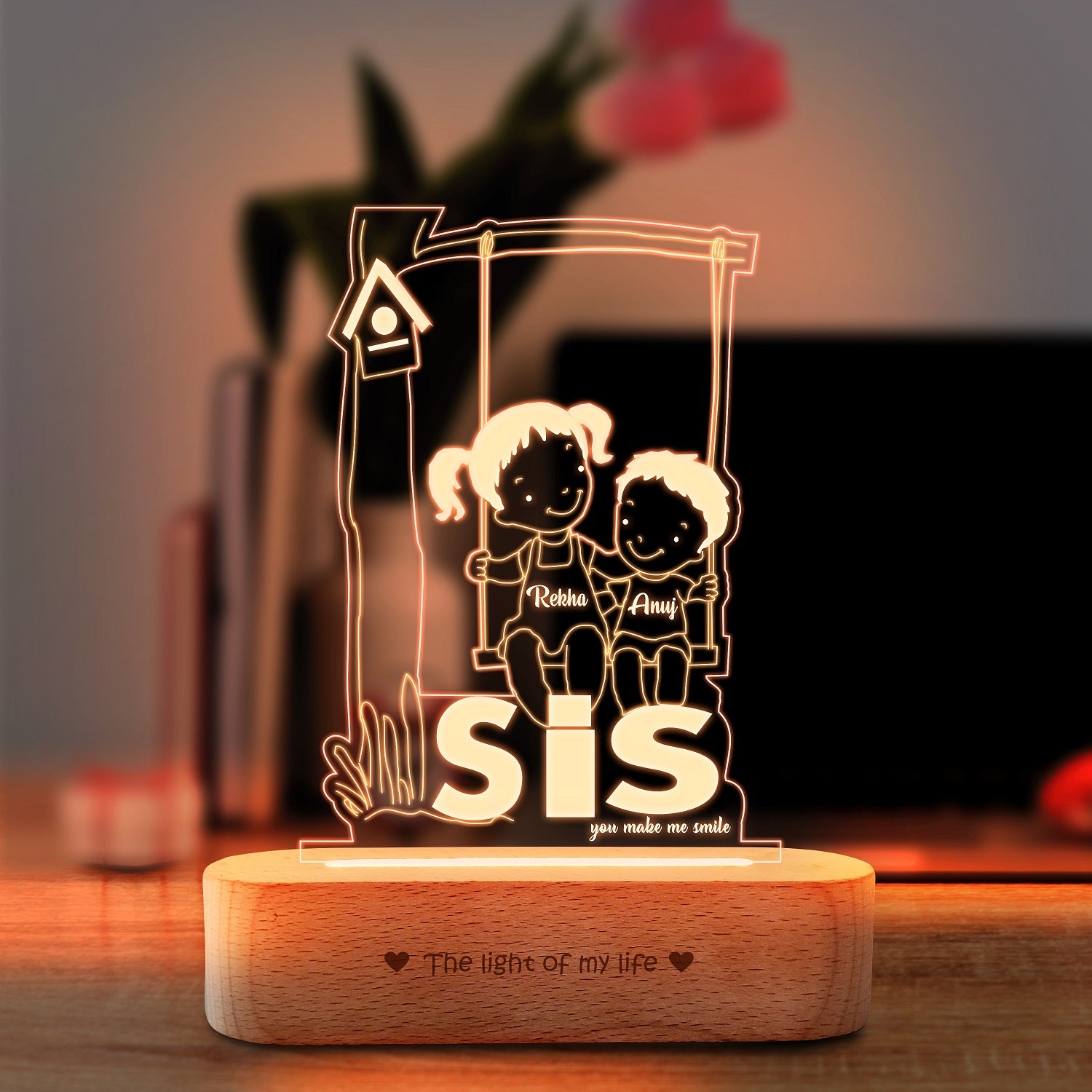 Sister Love - Glowing Lamp