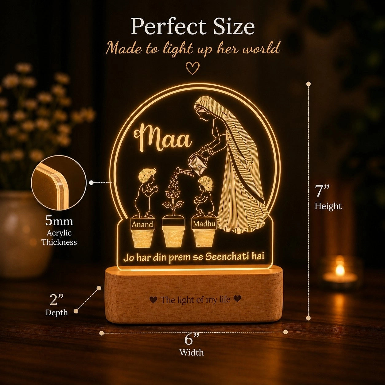 Mom – The One Who Makes Life Bloom | Creative Gift for Mom