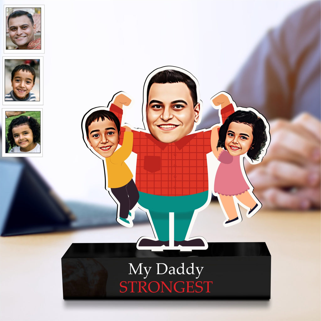 Strongest Daddy – Photo Caricature for Dad