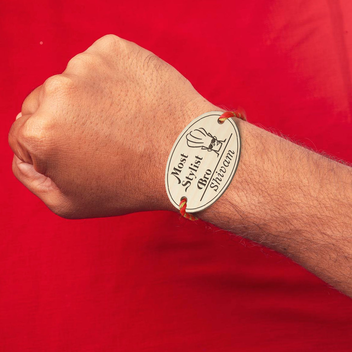 Lazy bro personalized rakhi