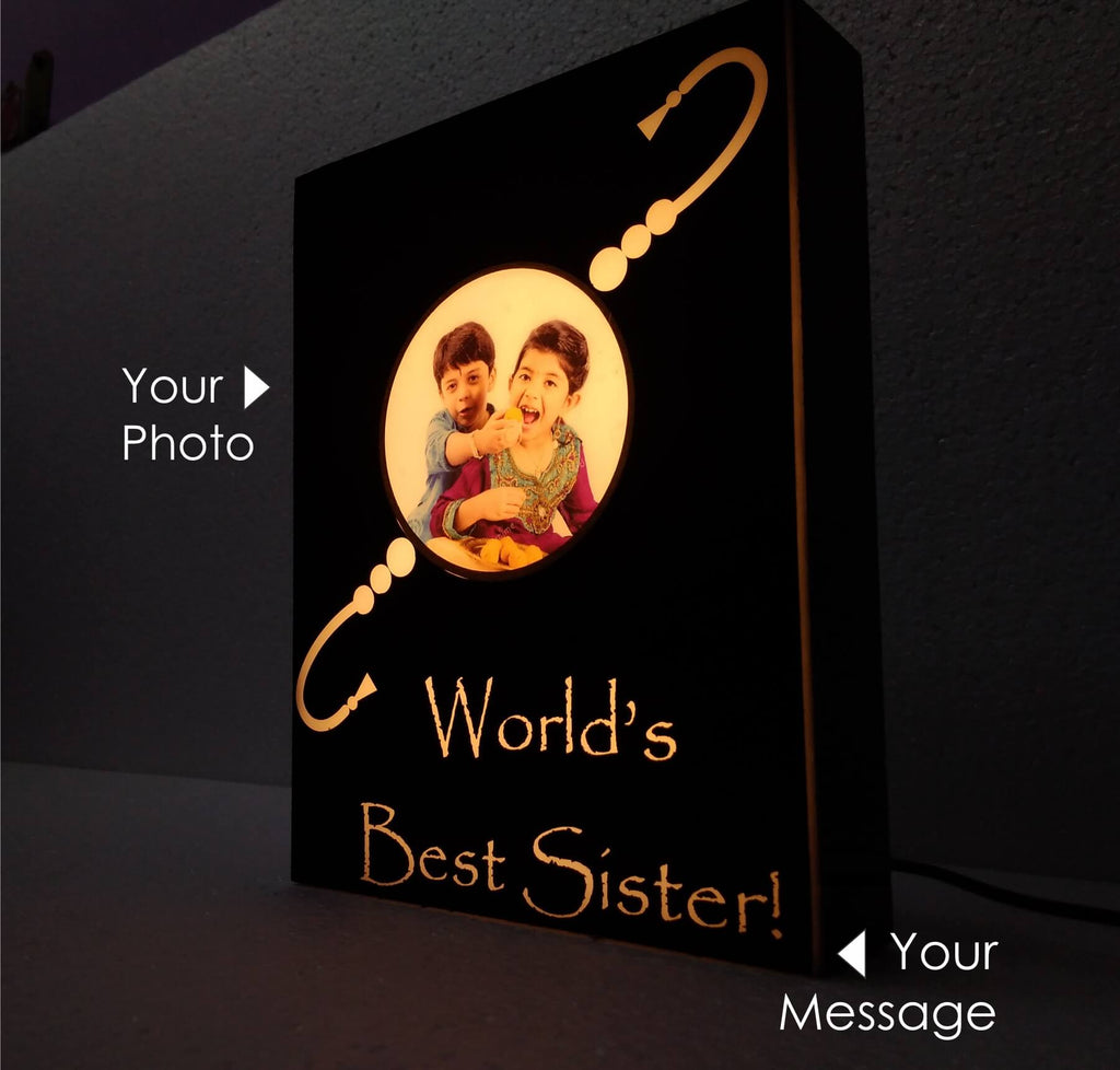 Dor -Rakhi Personalized Lamp with caption!