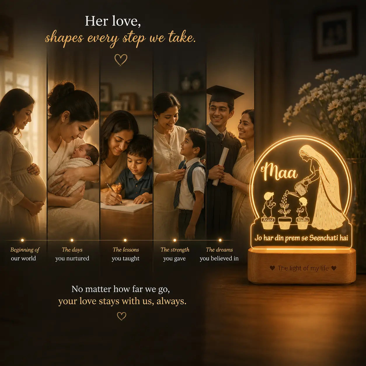 Mom – The One Who Makes Life Bloom | Creative Gift for Mom