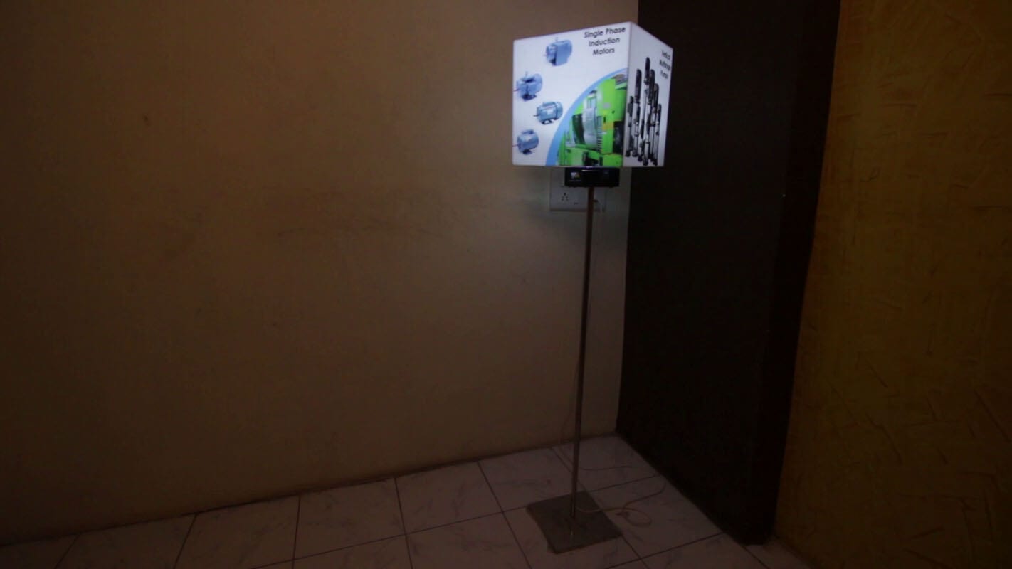 Corporate Branding Rotating Standee