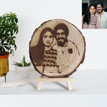 Engraved wooden plaque