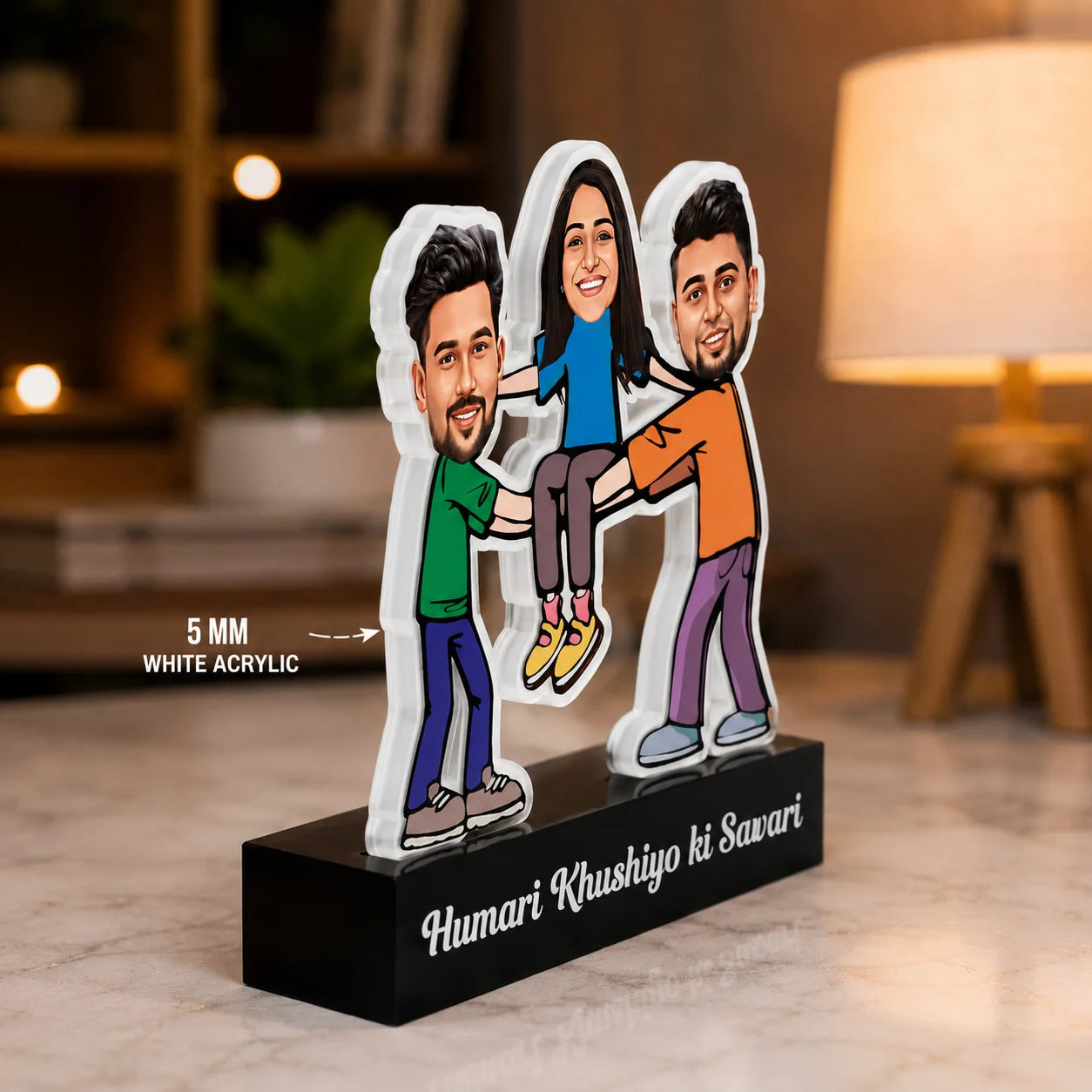 Khushiyo Ki Sawari Caricature: Rakhi Gift for Two Brothers and One Sister