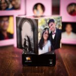 Personalized gift of photo lamp with rotation