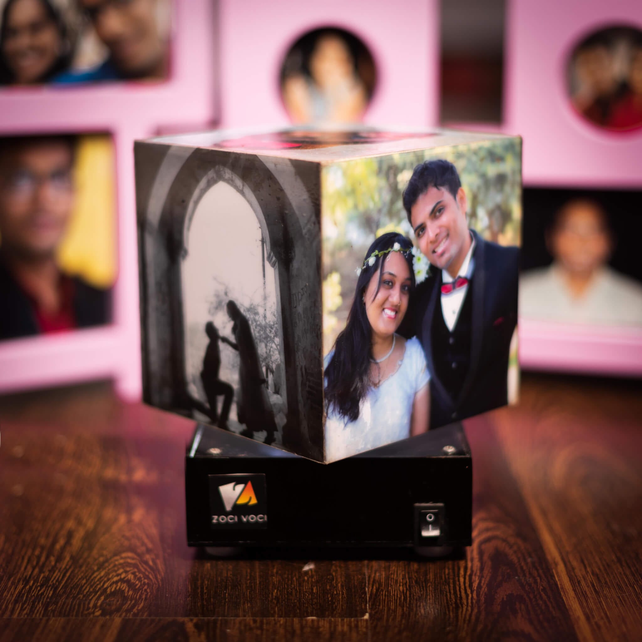 Buy Gift Jaipur Personalised Rotating HEXA LED 7 Photo Night Lamp 8 Inch -  Perfect Home Decor Birthday,Anniversary,Wedding,Marriage,Love Gift for  Wife,Husband,Friends Online at Low Prices in India - Amazon.in