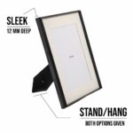 Sleek led photo frame with stand