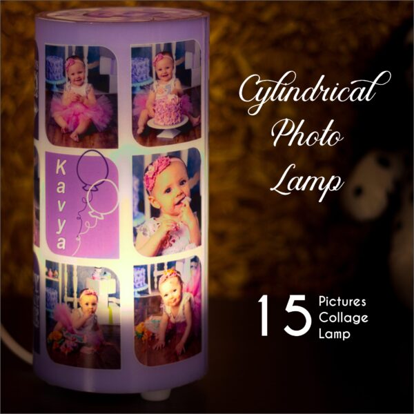 Cylindrical photo lamp
