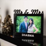 Couple photo frame with light for anniversary gift