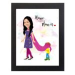 Personalized Caricature Frame for mom
