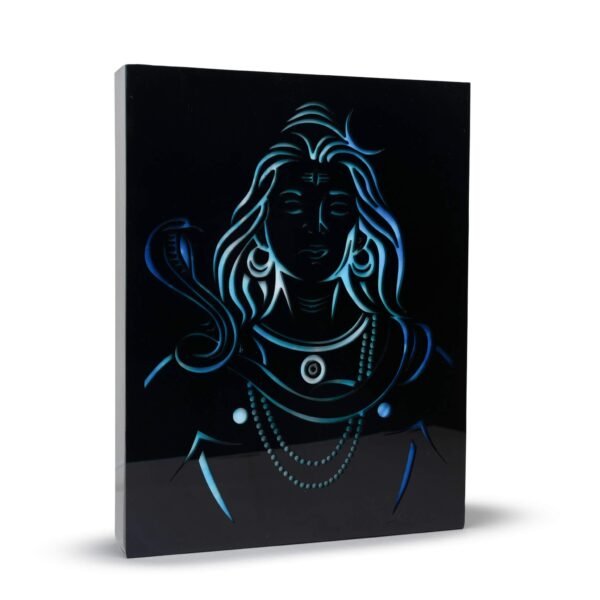 Shiva home decor wall piece with light