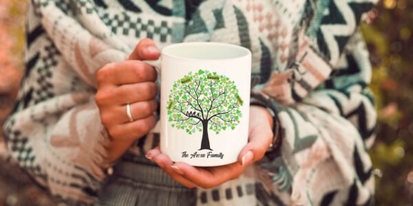 Family tree customized mug