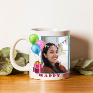 Birthday wishes photo mug