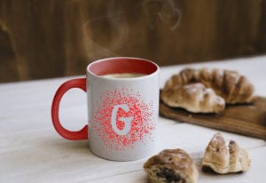 Inner red name mug