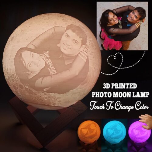 3D printed photo moon lamp