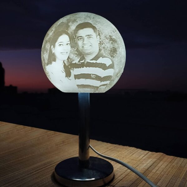 Chandrama - rotating custom moon lamp