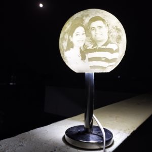 Rotating moon lamp
