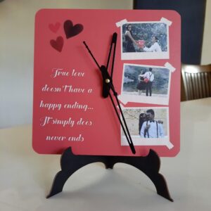Photo clock for valentines day