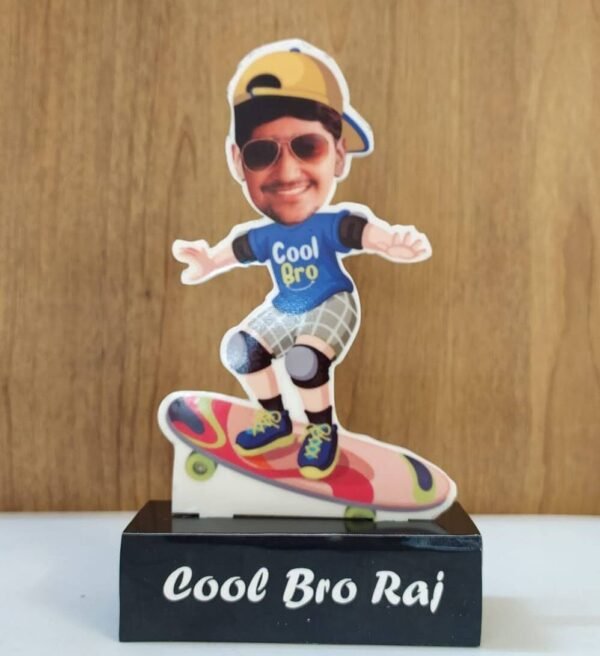 cool bro caricature standee