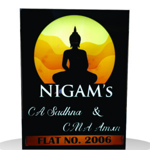 Gautam Buddha Name Plate