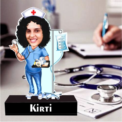 nurse caricature standee
