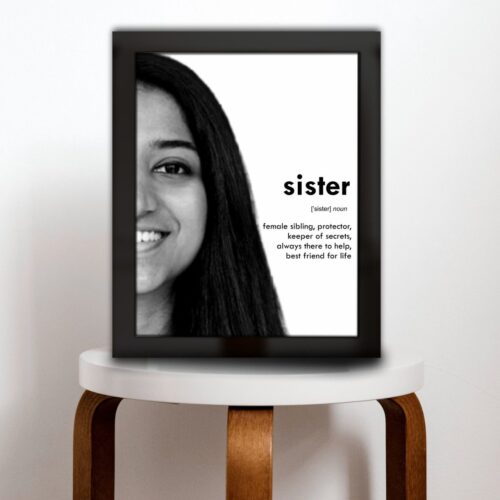 Personalized gift for sister
