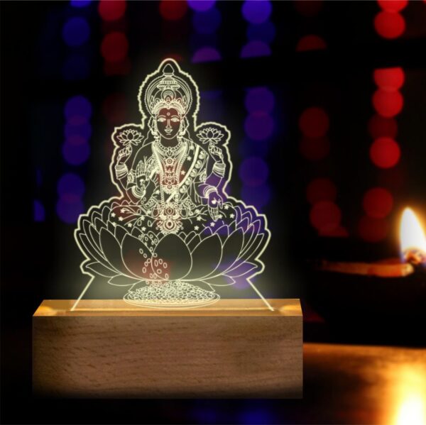 Glowing Mahalakshmi LED Lamp