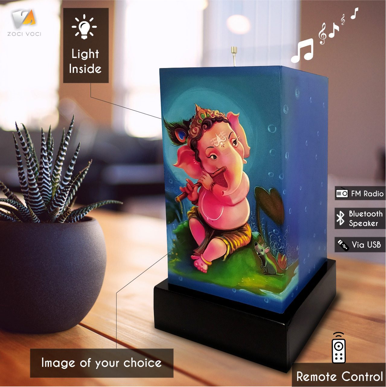 Ganesha Speaker lamp