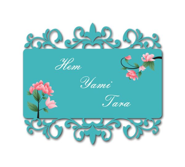 Bloom in the sky name plate