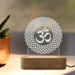 A lamp that celebrates the legend of the word "Om"