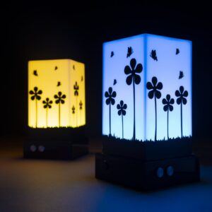 Telepathy Lamps - Long distance touch lamps - Design: Flora
