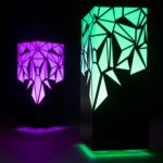 Telepathy lamps - Raining diamonds design