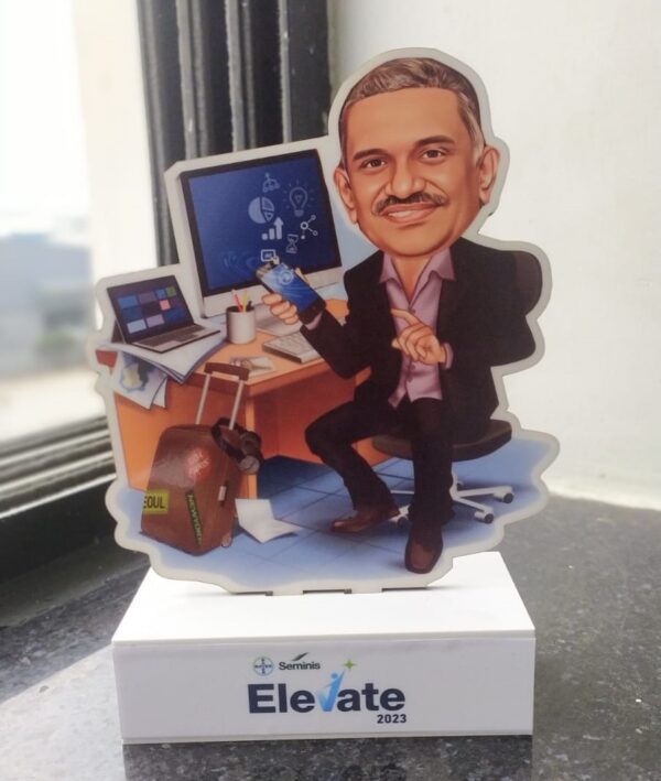 personalized caricature gift for boss