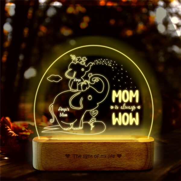 Mom is Wow – Mother’s Day Gift Lamp
