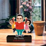 Strongest daddy – Photo caricature for dad