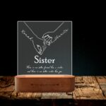 Sister love lamp - Birthday gift for sisters