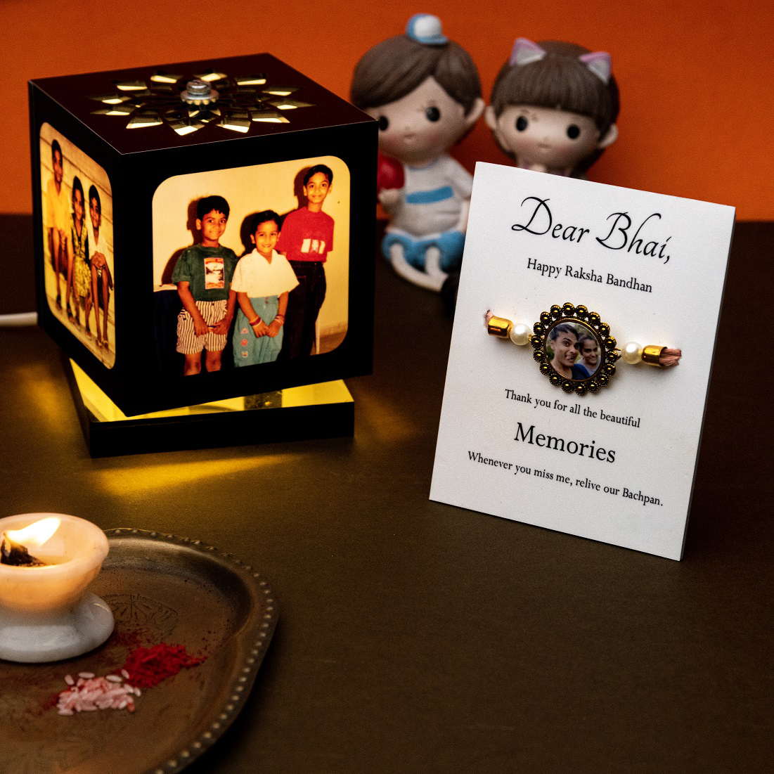 Raksha Bandhan Gifts Printed Mug, Keychain, Rakhi, Greeting Card with Roli  Chawal Best Rakhi Gift Set For Brother