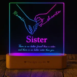 Sisterlove lamp - Birthday gift for sisters