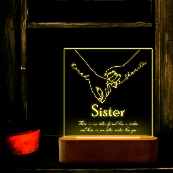 Sister love lamp - Birthday gift for sisters