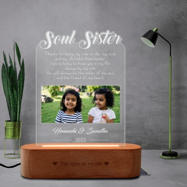 Soul sisters lamp - Gift for sister