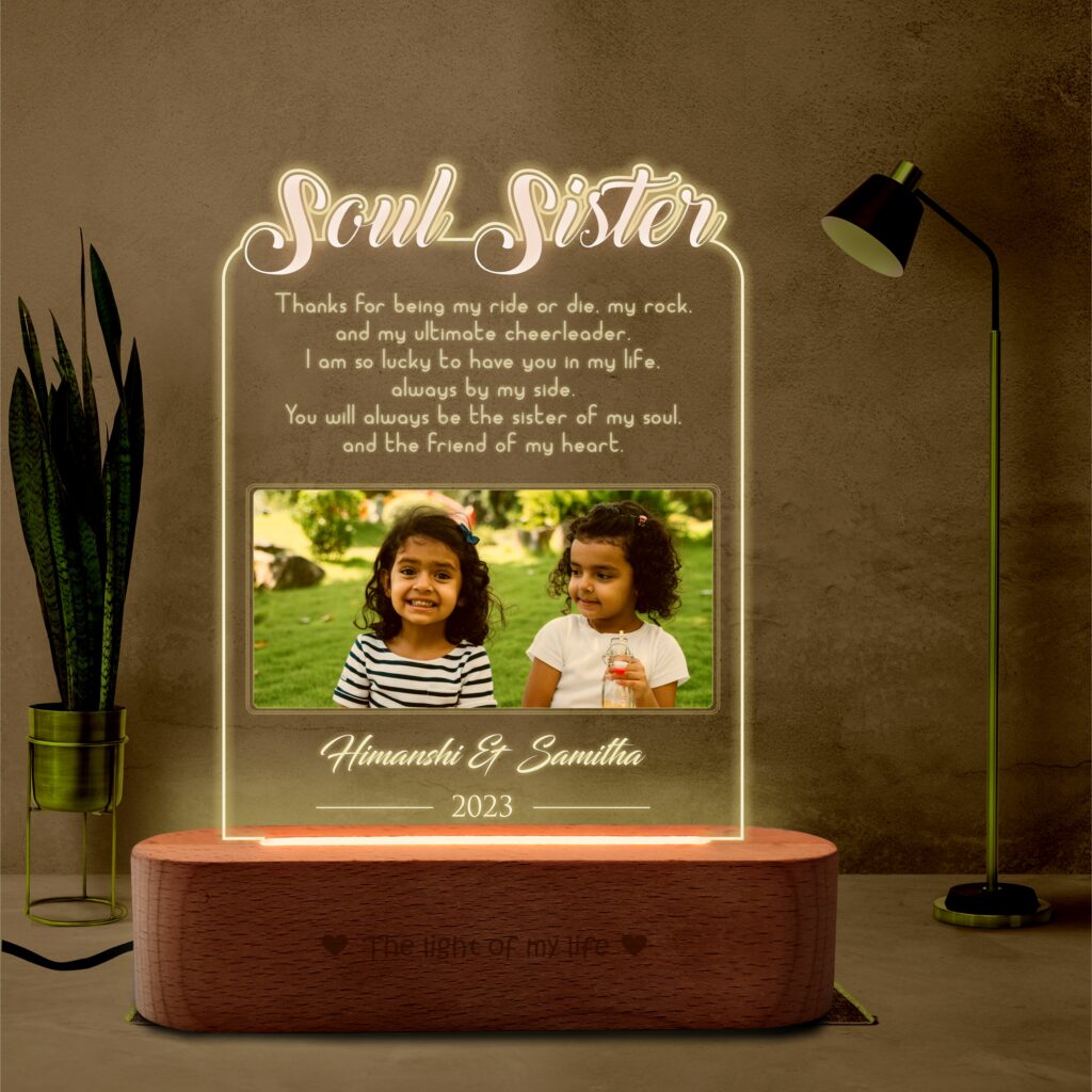 Soul sisters lamp - Gift for sister
